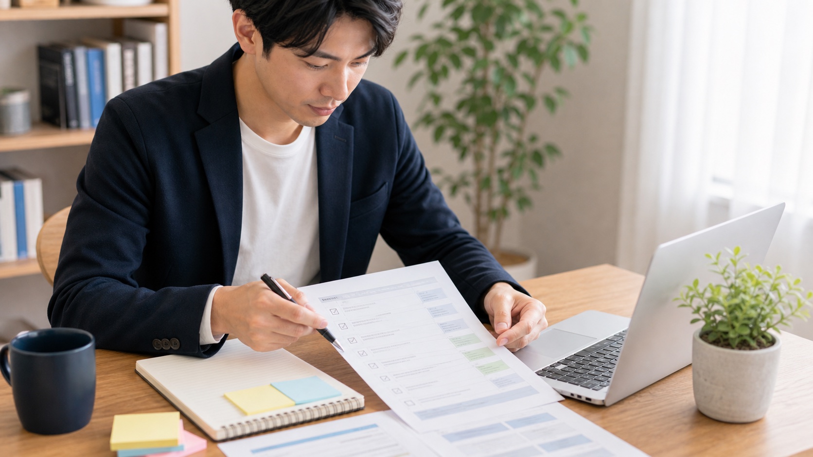 職務経歴書を提出前にチェックするイメージ写真