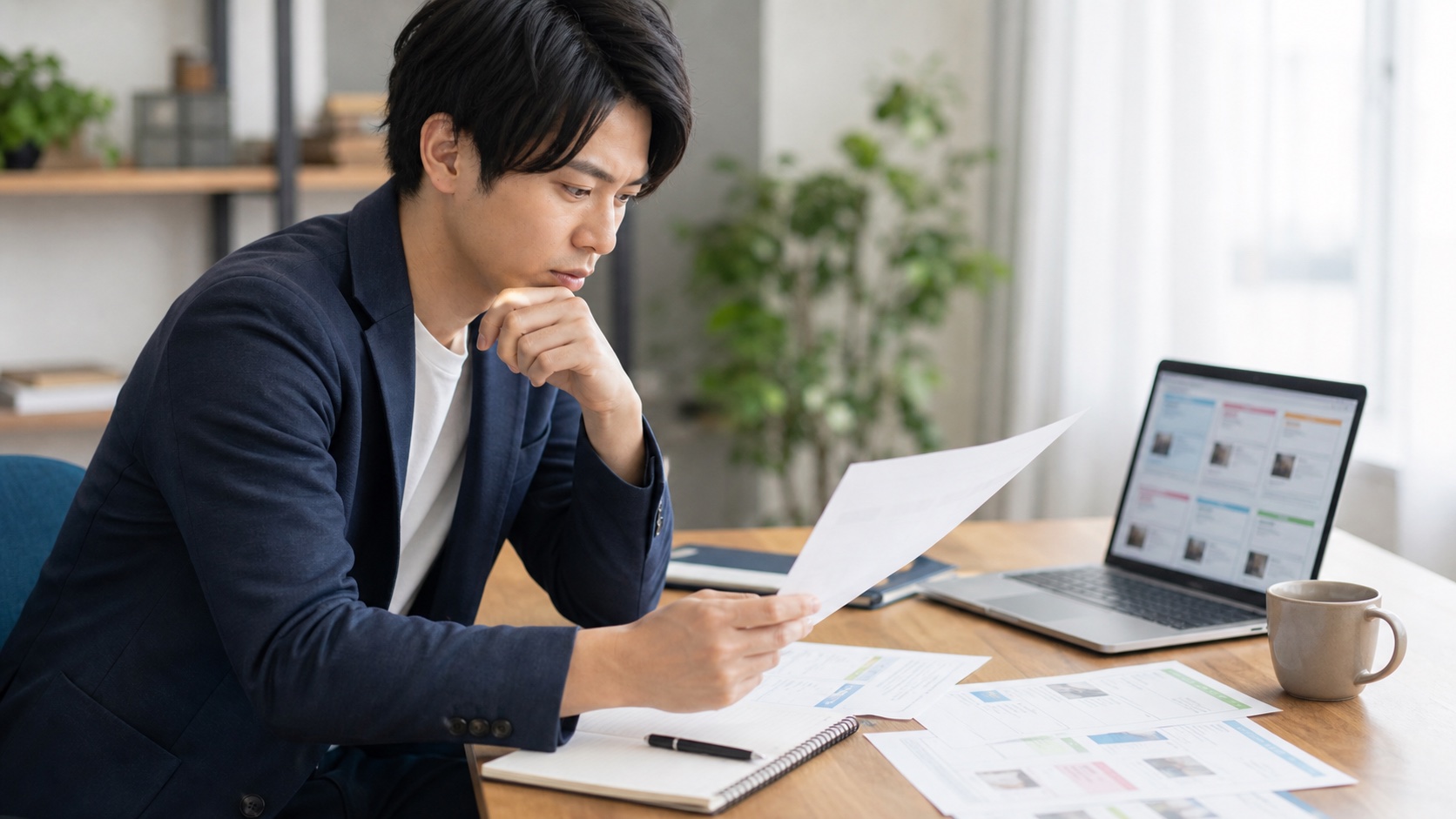 第二新卒歓迎の求人を比較する若手社会人のイメージ写真