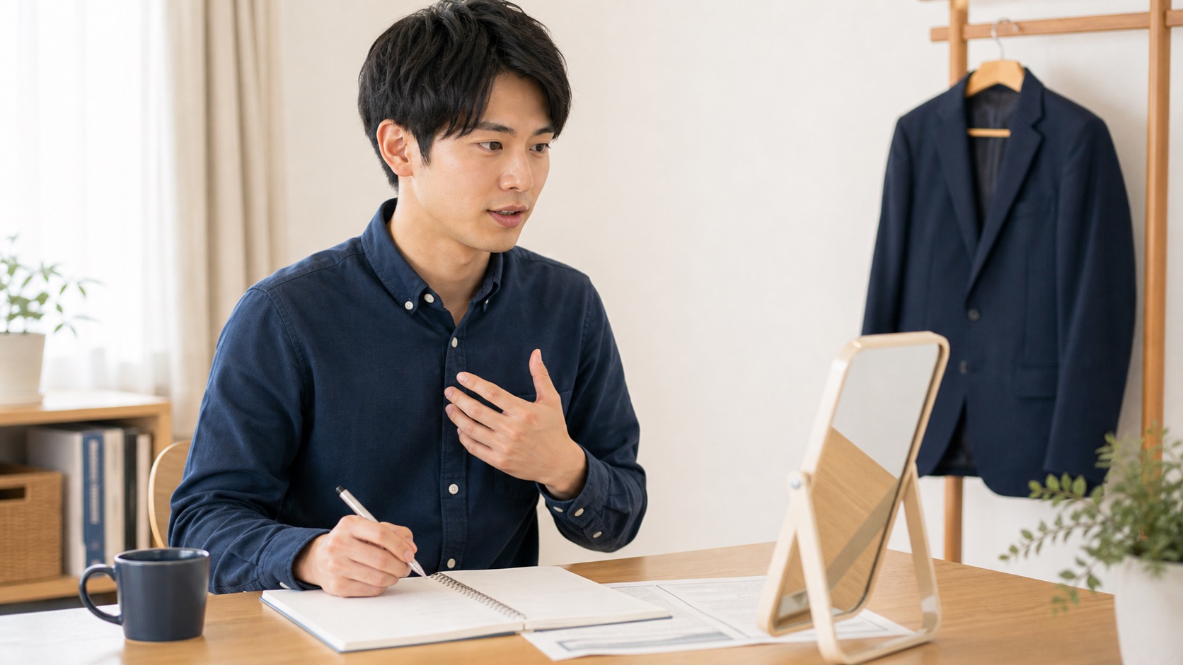 第二新卒が面接準備をするイメージ写真
