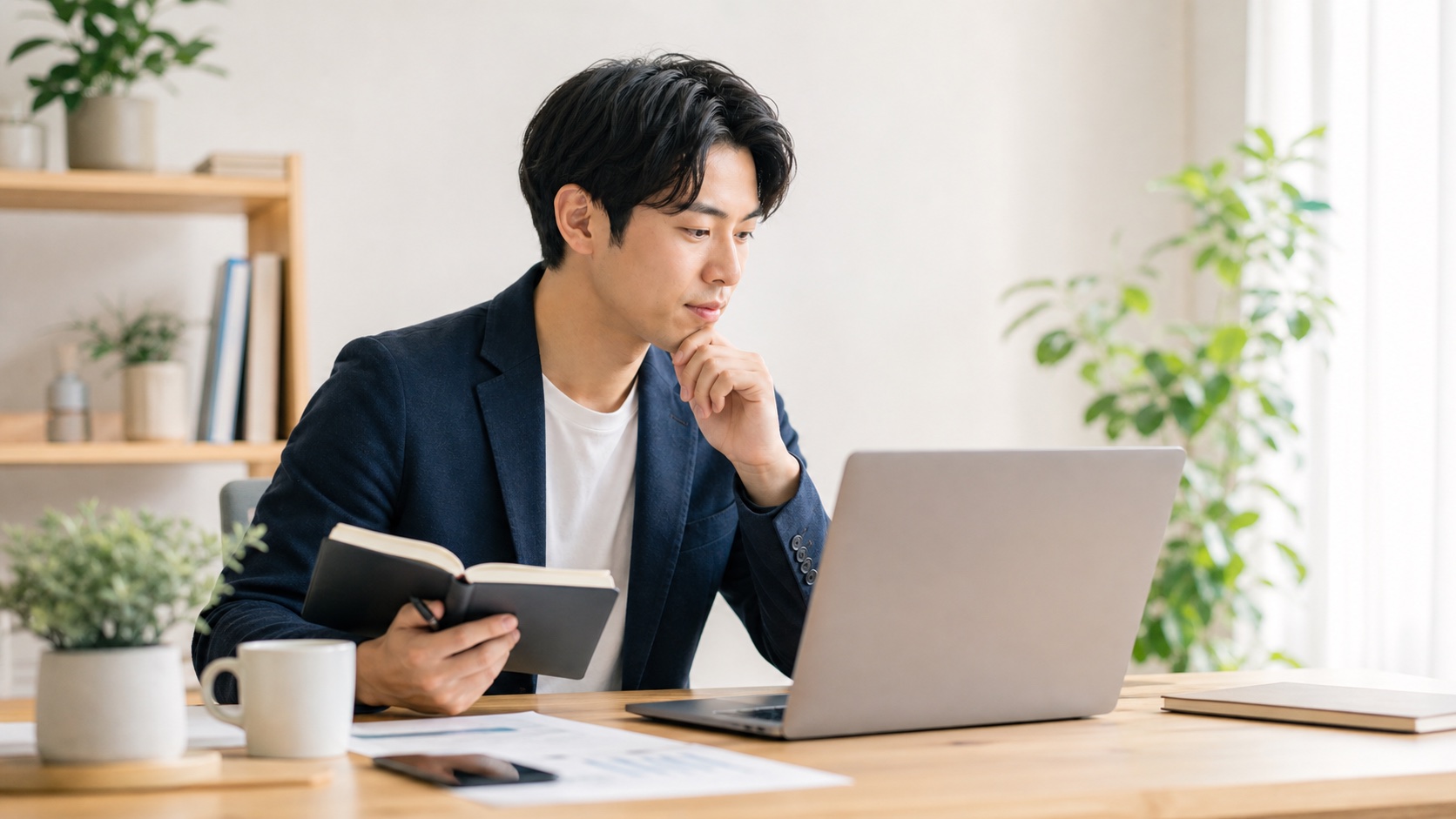 第二新卒の求人選びを考える若手社会人のイメージ写真